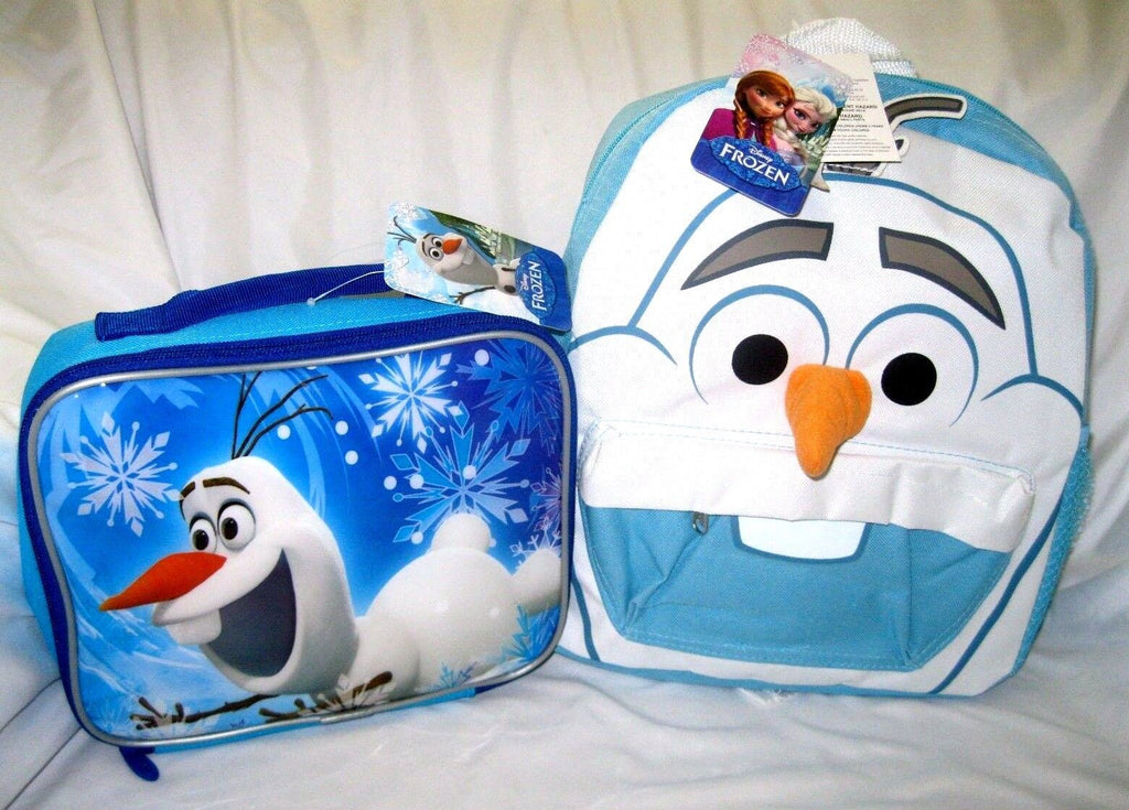 WALT DISNEY Frozen Olaf 12" BACKPACK and Flying Olaf INSULATED LUNCH BOX--BRAND NEW WITH TAGS!!