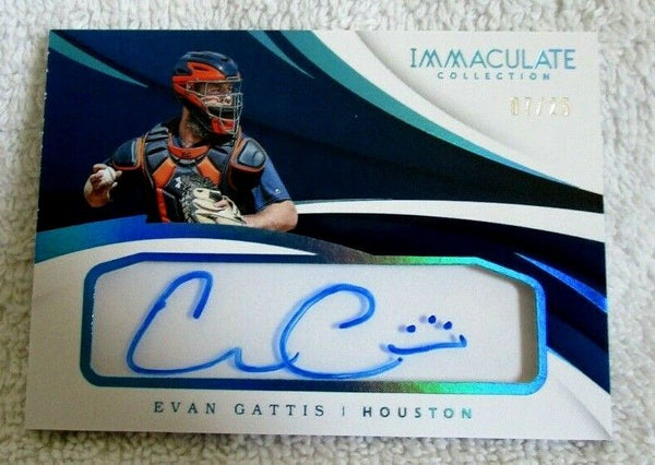 Evan Gattis RC 2018 Panini Immaculate Collection ROOKIE Auto SP#7/25!Astros C RC