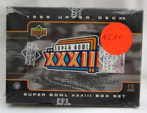 1999 Upper Deck Super Bowl XXXIII 25 Card Sealed box Set-Factory Sealed-New!