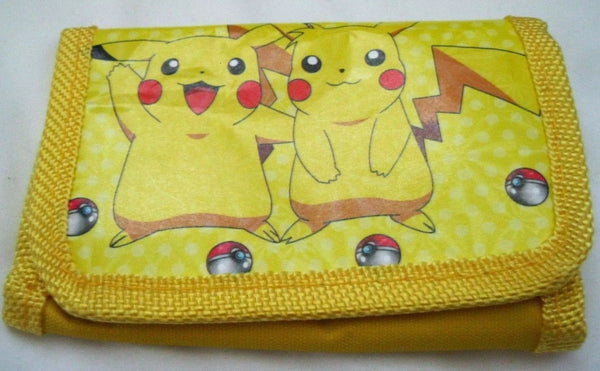Pokemon Pikachu in two postures Unisex Kid's Adult Wallet 4.5" L x 3" W---Brand New!AR3S