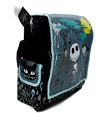 Nightmare Before Christmas Tall Messenger Bag Purse Jack Goth Punk Psychobilly