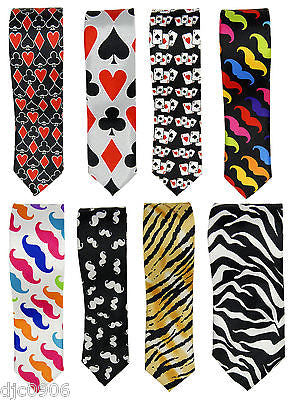 Unisex Black,Gold,White Tiger Animal Stripes Neck tie 56" L x 2" W-Tiger Tie-New