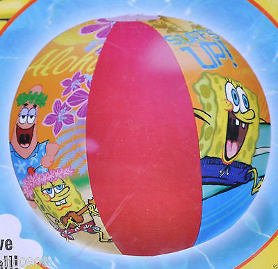 Nickelodeon Nick Jr. Spongebob Sponge Bob Patrick 20" Beach Ball-New in Package!