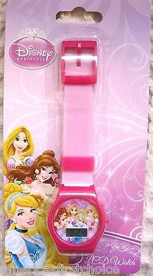 Disney Princess and Friends LCD Watch Girls Wristwatch Digital Watch-New!