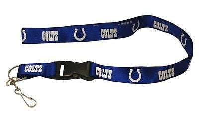 Colts Blue Licensed NFL Keychain/ID Holder Detachable Lanyard-Brand New