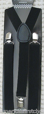 Gray Grey Silver Paisley Pattern Adjustable Bow Tie & Gray Y-Back Suspenders