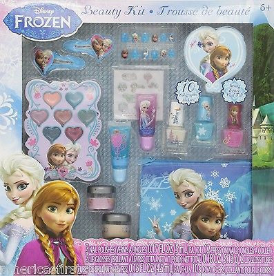 Disney Frozen Elsa Light Blue Hair Accessory Comb,Mirror,&Ponytail Holders-New!