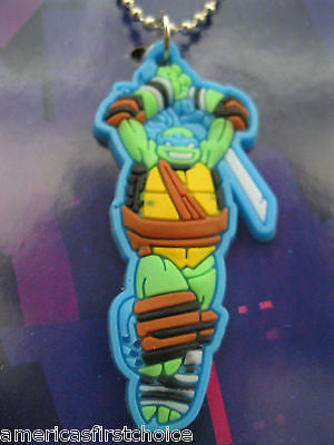 Teenage Mutant Ninja Turtles Leonardo Charm Dog Tag Necklace-New in Package!