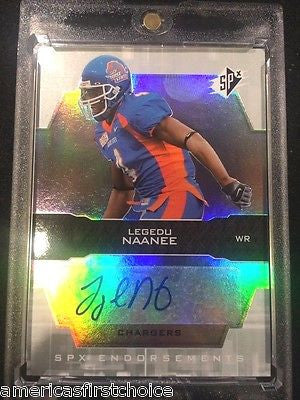 Legedu Naanee RC 2007 Upper Deck SPX Endorsement Autograph Auto Card-Chargers WR