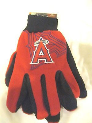 Anaheim Angels Red with Raised Team Logo Licensed MLB Sport Utility Gloves-New!