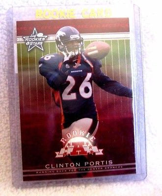 Clinton Portis RC 2002 Leaf Rookies&Stars Rookie Card#154-Broncos Rookie RB