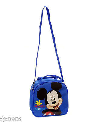 Walt Disney Mickey Mouse Blue Lunch Bag with Water Bottle & Strap-New withTags!