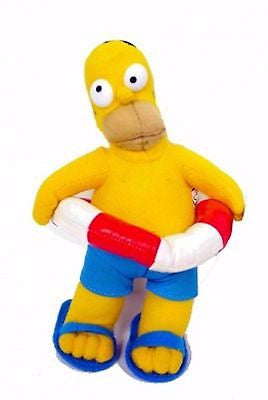 Homer Simpson Wearing Swim Suite&Swimming Tube+Sideshow Bob Soft Stuffed Toys