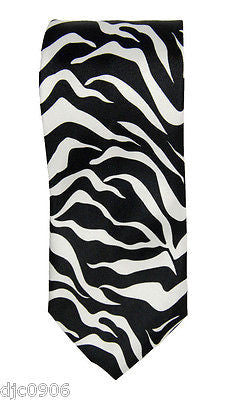 Unisex Black,Gold,White Tiger Animal Stripes Neck tie 56" L x 2" W-Tiger Tie-New