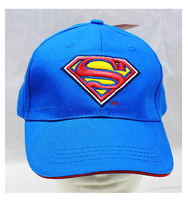 Marvel Super Hero Superman Signature Baseball Cap-Superman 2 tone Cap-New!