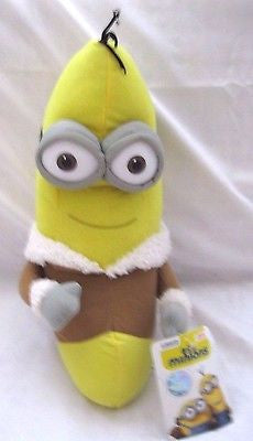 Disney 10" Despicable Me 2 Minions Banana Eskimo Soft Stuffed Toy-Brand New!