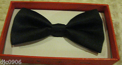 Solid Black Kids Boys Girls Y-Back Adjustable Bow Tie & Purple Kid suspenders