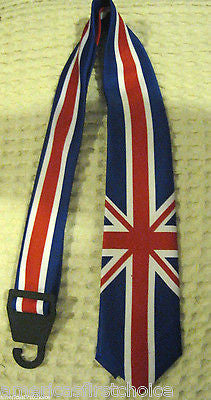 British English England Flag Red,White,Blue Unisex Men's Necktie 56" Lx1 1/2" W