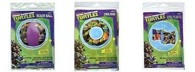 Teenage Mutant Ninja Turtles 20" Beach Ball,20" Inflatable Ring,& 7" Arm Floats