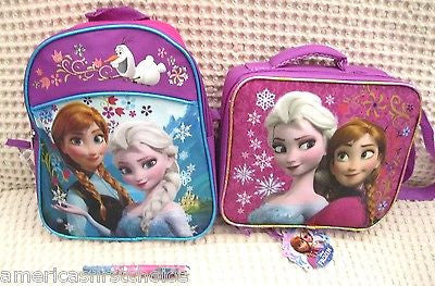 Walt Disney Frozen Anna Elsa Olaf 16" Adjustable Strap Backpack-Brand New w/Tag