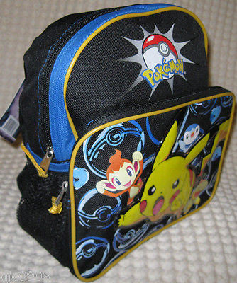 Kid Pokemon Pikachu&Friends School 10" Backpack Book Bag Water Bottle Unisex-New
