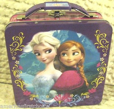 Disney Frozen Elsa Queen of Ice and Snow Designer Tin Purse Carrying Case-New!