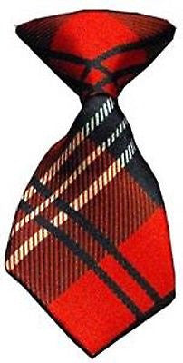 Pet's Red Plaid Adjustable Neck Tie-Dogs Cats Red Plaid Necktie-New!