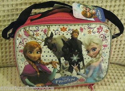 Disney Frozen Anna Elsa Olfa Sven Insulated Lunch Bag Lunch box-Brand New!