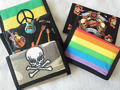 Black and White Peace Sign Wallet Unisex Men's 4.5" x 3" W-New in Package!