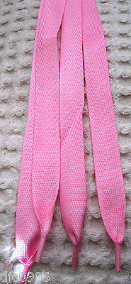 Premium Flat Pink Rockabilly Punk Shoe laces-New with Tags! Pink Shoe laces-New!