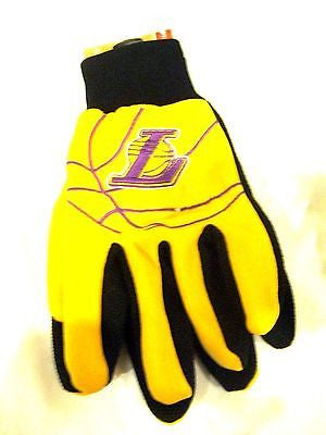 Los Angeles Lakers LA Lakers Team Raised Logo Licensed Sport Utility Gloves-New