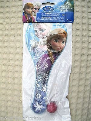 Disney Frozen Anna & Elsa 9.5" PaddleBall Paddle Ball Play Set-Brand New!!!