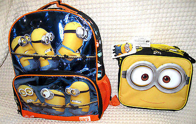 Despicable Me 2 Minions At Work 9.5" Lunch Box Lunch Bag+Minions Lanyard-All New