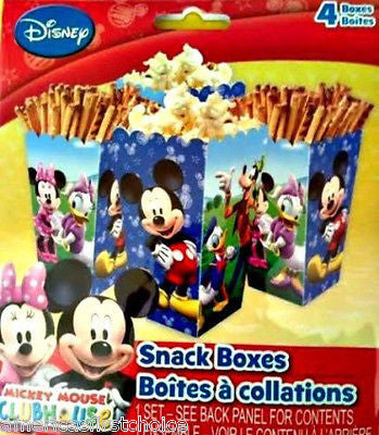 Disney Mickey Mouse Party Supplies/Favors 4Treat/Snack Boxes 3 Designs per Box