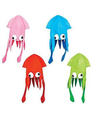 Black Squid Octopus Novelty Halloween Hat Adult Fun Silly Hat Cap-Brand New!