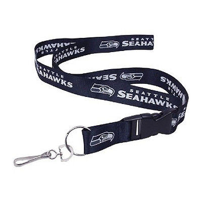 Seahawks  Blue Licensed NFL Keychain/ID Holder Detachable Lanyard-Brand New!