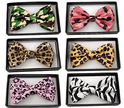 SOLID TAN BEIGE DIAMOND PATTERN TUXEDO ADJUSTABLE BOW TIE BOWTIE-NEW IN GIFT BOX