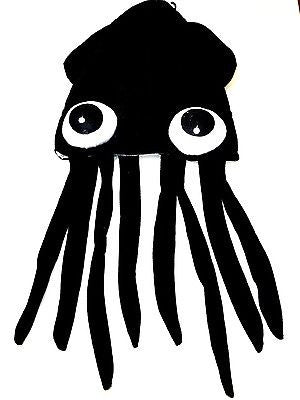 Black Squid Octopus Novelty Halloween Hat Adult Fun Silly Hat Cap-Brand New!