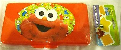 Sesame Street Elmo Infant Cap,Bottle,Pacifier,and Wipers Travel Case-Brand New!