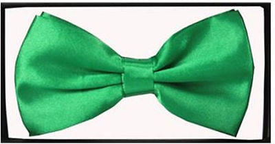 BRIGHT GREEN TUXEDO ADJUSTABLE  BOW TIE-NEW GIFT BOX!