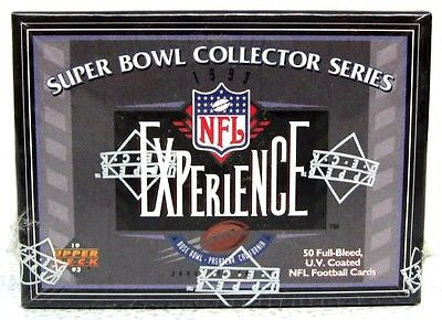 1993 Upper Deck Super Bowl Collector Series NFL Experience Football Set of 50