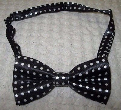 Kids Boys Girls Children White&Red Checkers Checkered Adjustable Bow Tie-New!