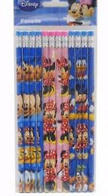 Disney Mickey Mouse,Mickey Mouse,Minnie Mouse,Goofy & Friends Set of 12 Pencils