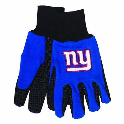 New York Giants Blue/Black Team Logo Licensed NFL Sport Utility Gloves-New!