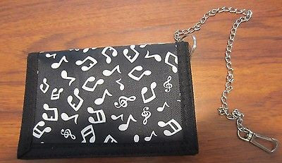 Black and White GUITARS Wallet Unisex Men's 4.5" x 3" W-New in Package!