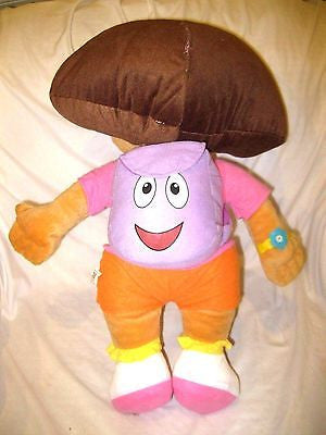 Dora the Explorer Plush holding Star Wearing Purple Mr Backpack Soft Stuffed Toy