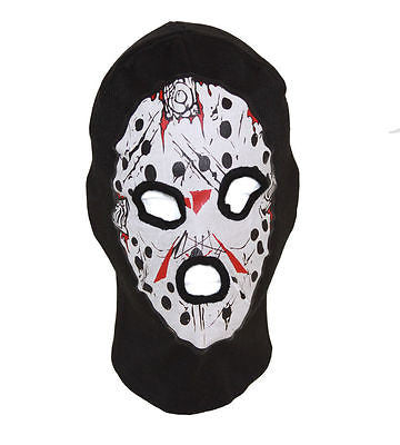 Beanie Full Face Bloody Jason face mask Ski Mask costume halloween attire-New!