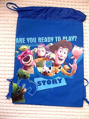 DISNEY TOY STORY WOODY BUZZ+FRIENDS DRAWSTRING BAG BACKPACK TRAVEL STRING TOTE 2
