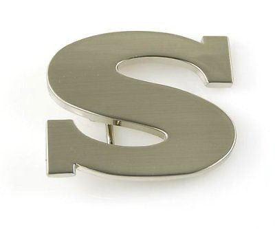 Initial Letter Stainless Metal "S" Buckle-S Initial Belt Buckle-Brand New!