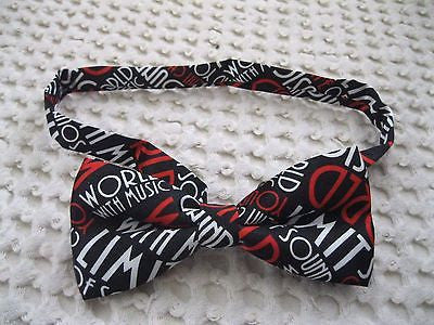 Unisex World with Music Bow Tie and Black Adjustable Suspenders-New in Package!